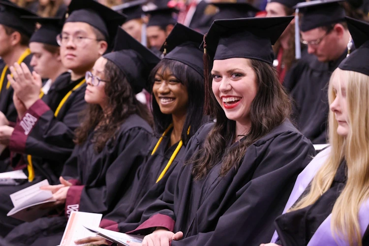 students graduating